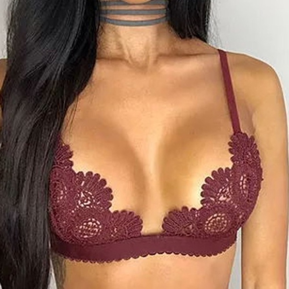 Maroon bra